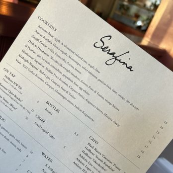 Serafina - Fall Cocktail Menu 10/12/24 - Italian Near Me - Seattle, Washington Serafina - Fall Cocktail Menu 10/12/24 - Italian Near Me - Seattle, Washington