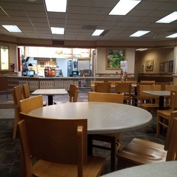 Wendy's - tables and chairs in a restaurant - Fast Food Near Me - Colchester, Connecticut