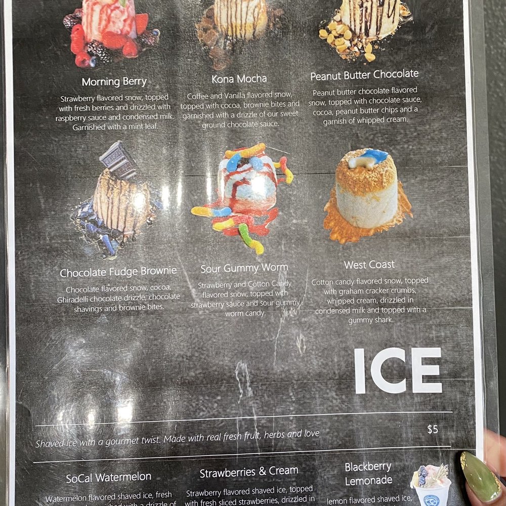 Element Shaved Creamery - Menu - Desserts Near Me - Yucaipa, California