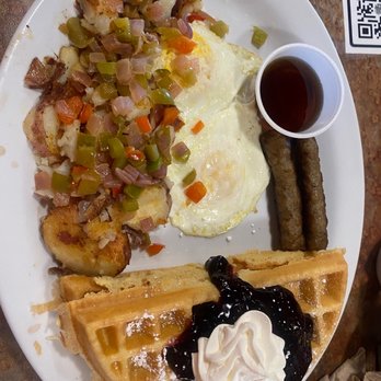 Huckleberry’s - Huckleberry Waffle - American Near Me - Clovis, California Huckleberry’s - Huckleberry Waffle - American Near Me - Clovis, California