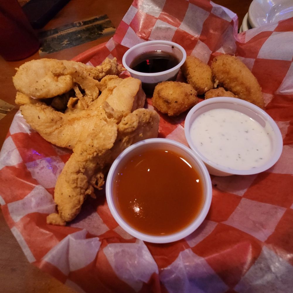 Sparky's Place Restaurant - Pick 2 appetizer with chicken tenders and crab bites - Breakfast & Brunch Near Me - Astor, Florida Sparky's Place Restaurant - Pick 2 appetizer with chicken tenders and crab bites - Breakfast & Brunch Near Me - Astor, Florida