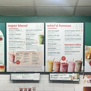 Jamba - Menu - Juice Bars & Smoothies Near Me - Chula Vista, California