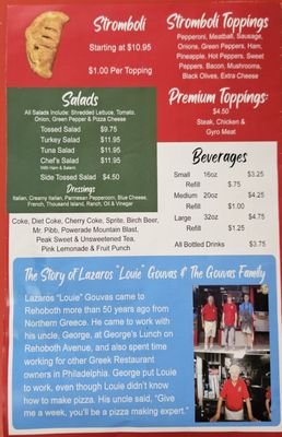 Menu photo 1 Louie's Pizza Rehoboth Beach, DE Menu photo 1 Louie's Pizza Rehoboth Beach, DE
