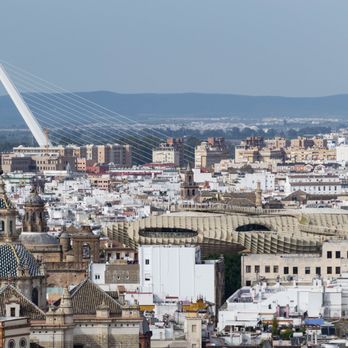 Cathedral de Sevilla - View from the bell tower of the metropol parasol - Churches Near Me - Seville, SE Cathedral de Sevilla - View from the bell tower of the metropol parasol - Churches Near Me - Seville, SE