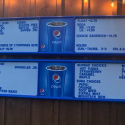 What’s the Scoop - Menu