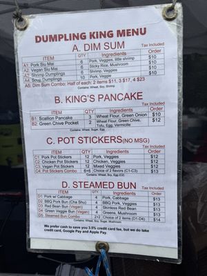 Menu photo 4 Dumpling King San Leandro, CA