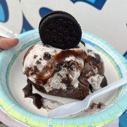 Frostbites Ice Cream Shop - Mickey Mouse Oreo Brownie sundae