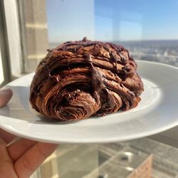Indy Winter Farmers Market - Quadruple chocolate raspberry croissant