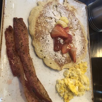 First Watch Matthews - Lemon Ricotta pancake with the trifecta - Breakfast & Brunch Near Me - Matthews, North Carolina