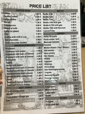 Menu photo 1 Cafetaria do Museu do Azulejo Lisbon, 11 Menu photo 1 Cafetaria do Museu do Azulejo Lisbon, 11