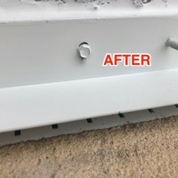 New Tapcon screws are in and the shutters are safe to put up now.