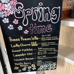 Iron Goat Coffee - Spring menu