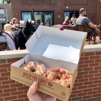 Duck Donuts - Maple bacon and cinnamon bun - Donuts Near Me - Libertyville, Illinois Duck Donuts - Maple bacon and cinnamon bun - Donuts Near Me - Libertyville, Illinois