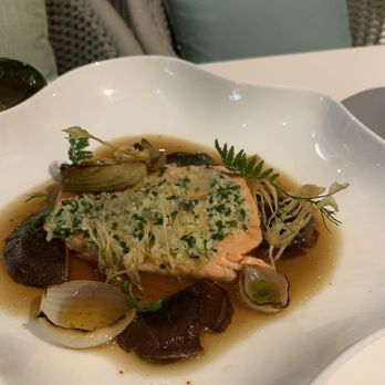 Le Jardinier - Salmon over cooked - French Near Me - Miami, Florida