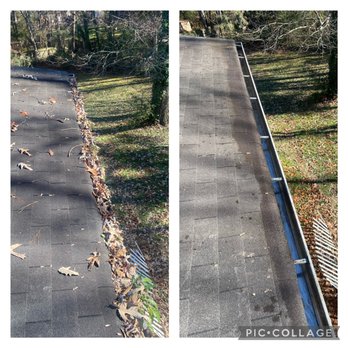 Gutter Busters Cleaning - Before and after - Gutter Services Near Me