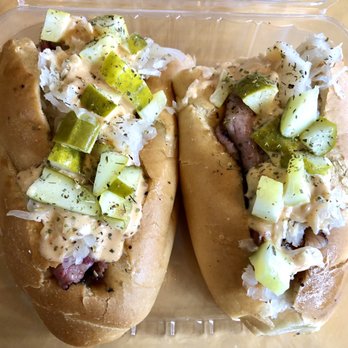New York Sub - Reuben Sub - their house cured smoked brisket pastrami, sauerkraut, pickles, and, Russian dressing - YUM! (12/06/20) - Sandwiches Near Me - Dallas, Texas