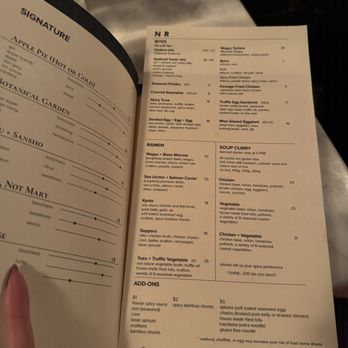 NR - Menu - Ramen Near Me - New York, New York