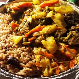 Curry Goat. LOVE IT. I've never had Jamaican curry before (and goat only a handful of times) and this is delicious!