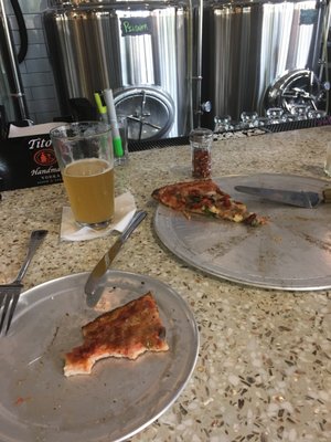 Porter Brewery Pizza by null