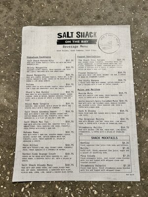 Menu photo 8 Salt Shack On The Bay Tampa, FL Menu photo 8 Salt Shack On The Bay Tampa, FL