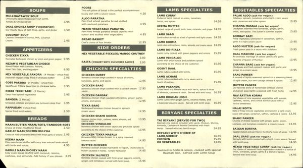 Menu photo 7 Mughal Palace Chelsea, ME Menu photo 7 Mughal Palace Chelsea, ME