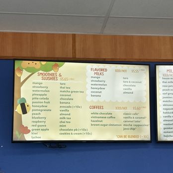 CHA 101 - Menu - Bubble Tea Near Me - Santa Maria, California