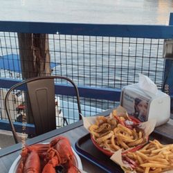 Lobsters, fries & onion rings
