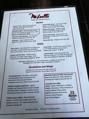 Menu photo 3 Maxwell's Park City, UT