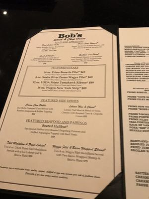 Menu photo 8 Bob's Steak & Chop House - Austin Downtown Austin, TX
