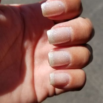 Hollywood Nails - Rushed job because it was glitter - Nail Salons Near Me - Sun Valley, California