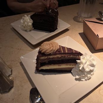 The Cheesecake Factory - Reese's Peanut Butter Chocolate Cake Cheesecake & Linda's Fudge Cake - Desserts Near Me - North York, Ontario