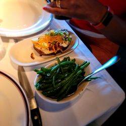 The Club At Chops - Mashed potatoes and green beans