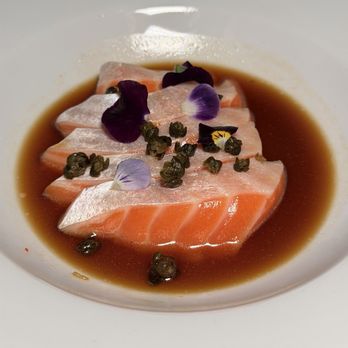 Rōmyō - Ora King Salmon Sashimi - Italian Near Me - Denver, Colorado