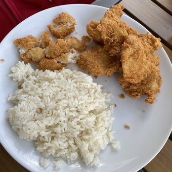Aromas del Peru - Kids fish nuggets and white rice - Peruvian Near Me - Miami, Florida Aromas del Peru - Kids fish nuggets and white rice - Peruvian Near Me - Miami, Florida