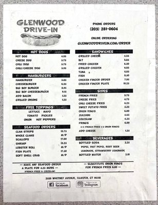 Menu photo 3 Glenwood Drive-In Hamden, CT Menu photo 3 Glenwood Drive-In Hamden, CT