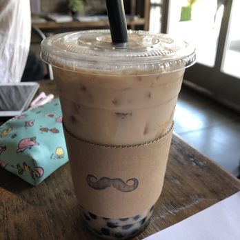 Hide Out Cafe - Hideout milk tea with boba $5.65 + $0.50 for boba - Cafes Near Me - Rowland Heights, California