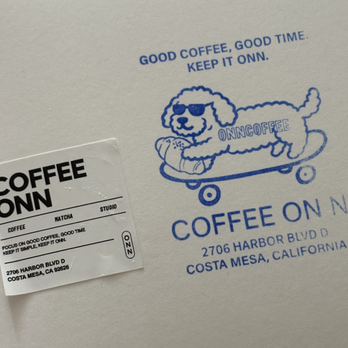 ONN Coffee - Inconsistencies in design language - Coffee & Tea Near Me - Costa Mesa, California ONN Coffee - Inconsistencies in design language - Coffee & Tea Near Me - Costa Mesa, California