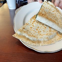 Spinach quesadillas