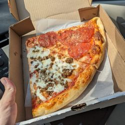 Original Italian Pizza - Slice of sausage, slice of pepperoni