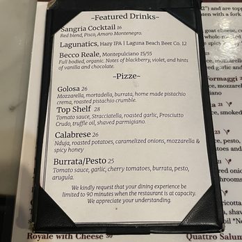 Fuoco Pizzeria Napoletana - seasonal menu - Pizza Near Me - Fullerton, California Fuoco Pizzeria Napoletana - seasonal menu - Pizza Near Me - Fullerton, California
