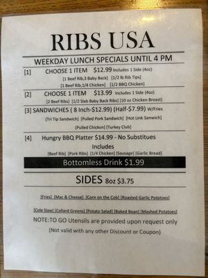 Menu photo 5 Ribs USA Burbank, CA Menu photo 5 Ribs USA Burbank, CA