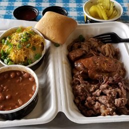 Giant Pit-smoked Baker W/ Meat Combo
