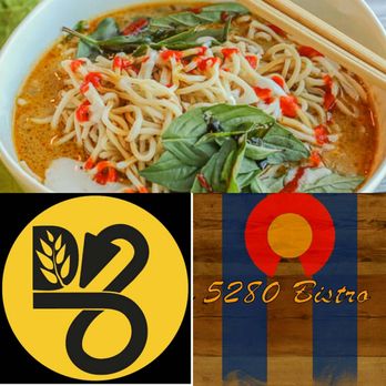 5280 Bistro - a bowl of noodles and chopsticks - Food Trucks Near Me - Fishers, Indiana