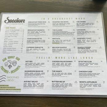 Session - Menu - Bars Near Me - Virginia Beach, Virginia Session - Menu - Bars Near Me - Virginia Beach, Virginia