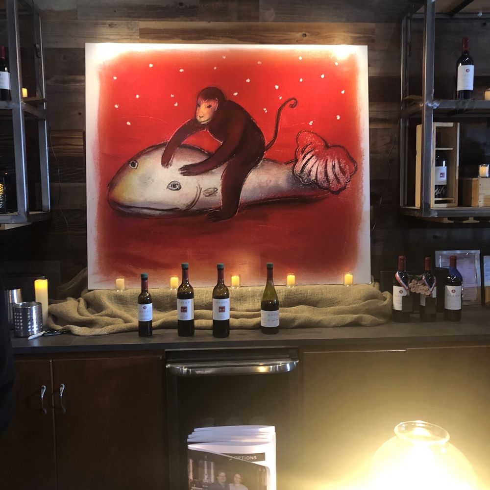 Original artwork that's on some of their old bottle labels... ask for the back story! Original artwork that's on some of their old bottle labels... ask for the back story!
