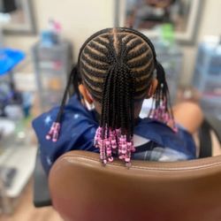 Rockafro Natural Hair Designs - Kid's cornrow style