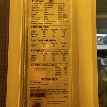 Ted Drewes Frozen Custard - Menu - Ice Cream & Frozen Yogurt Near Me - Saint Louis, Missouri