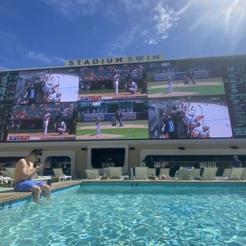 Circa - The LED screen is 40-feet tall, stretches 143-feet diagonally and boasts 14 million megapixels! Loved Stadium Swim! - Casinos Near Me - Las Vegas, Nevada