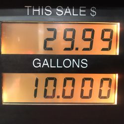 76 - That's @ $2.99 a gallon