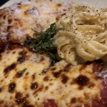 Ragazzi - Chicken parm with Alfredo (it had a name, it was like the sampler plate in Italian) - Italian Near Me - Green Valley, Arizona